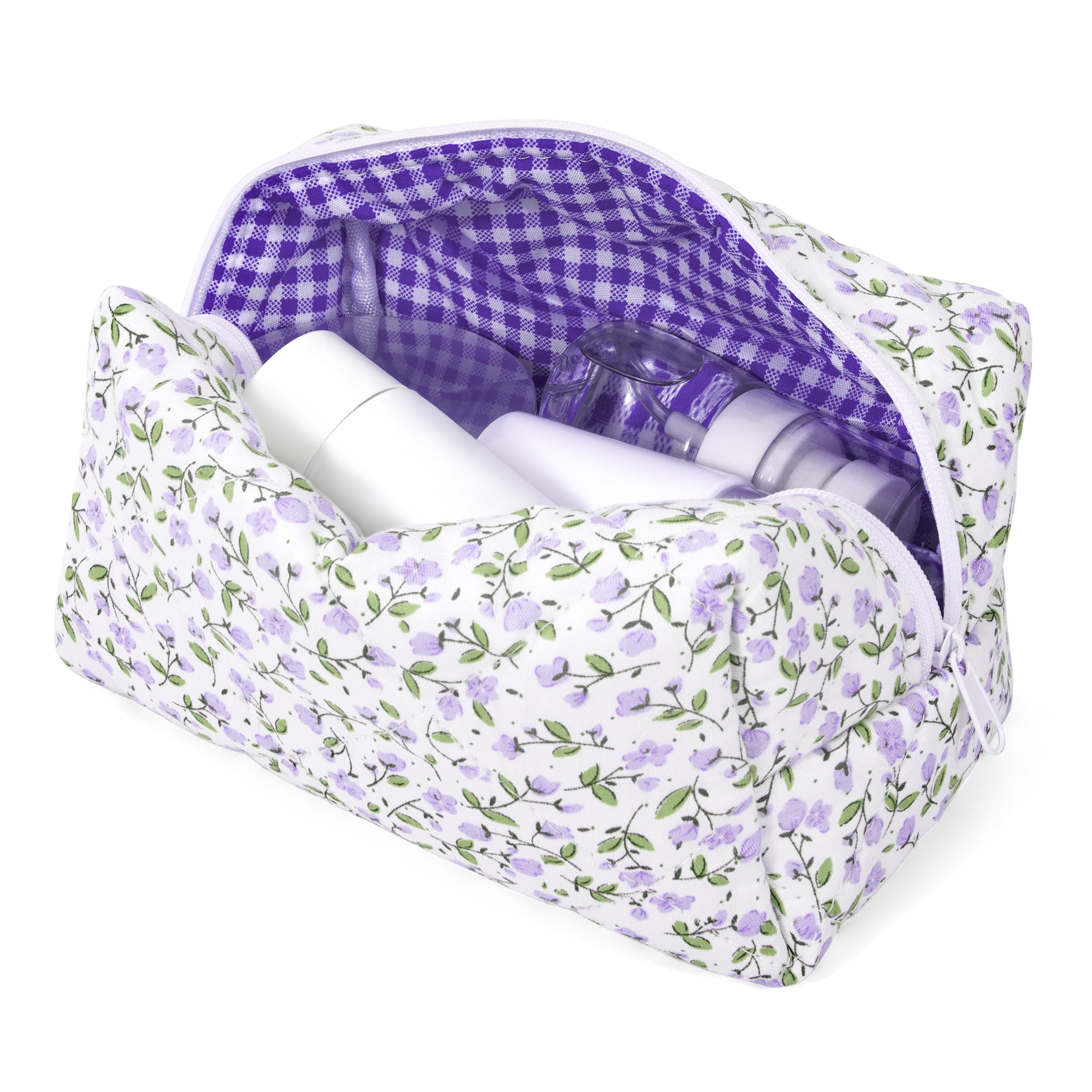 Lavender Bloom Puffy Bag