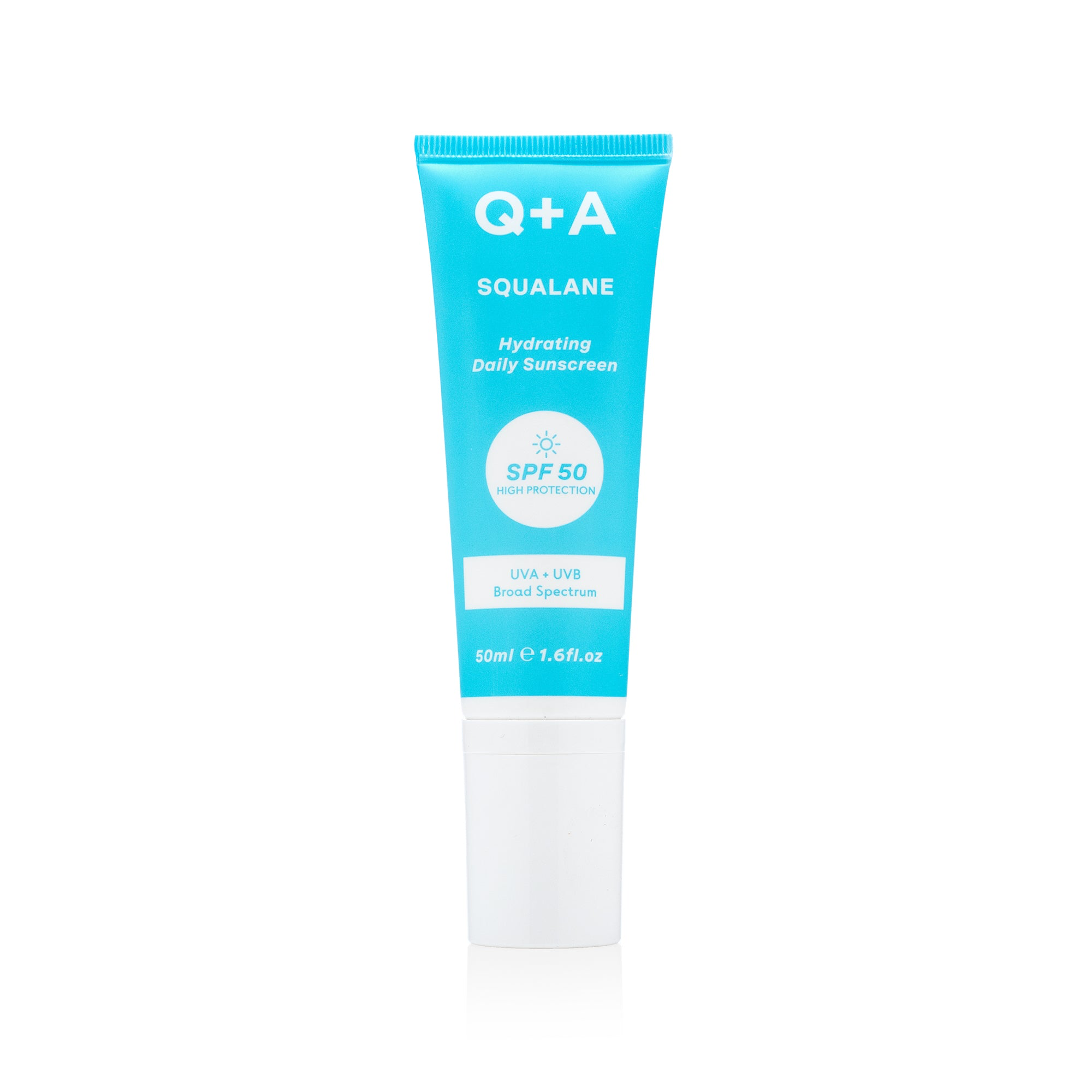 Q+A Squalane SPF50 Hydrating daily sunscreen