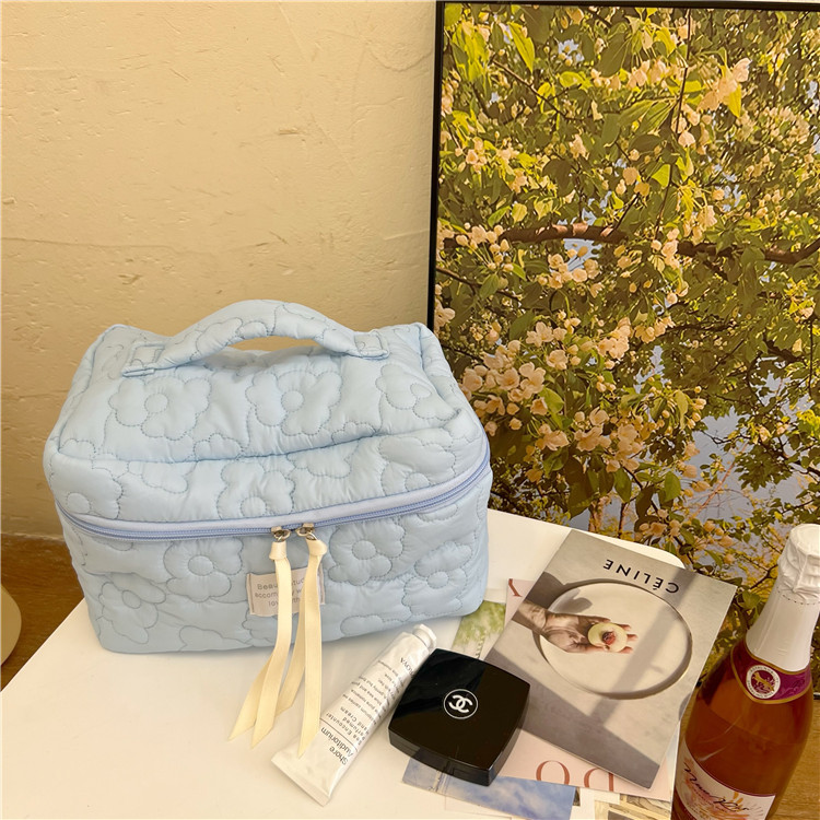 Flowered Design - Cosmetic Bag