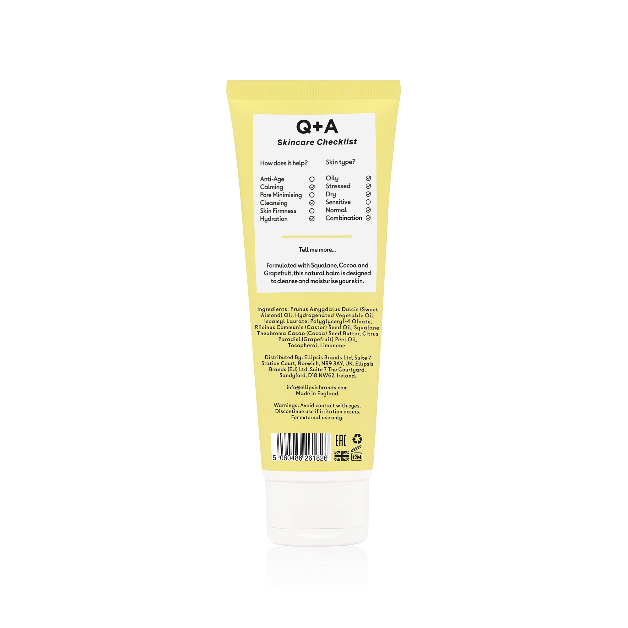 Q+A Grapefruit Cleansing Balm